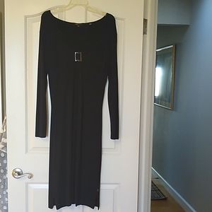 BCBG long sleeve black dress